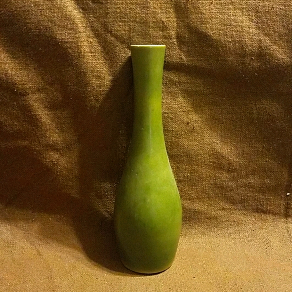 Vintage Green Porcelain Bud Vase Japan